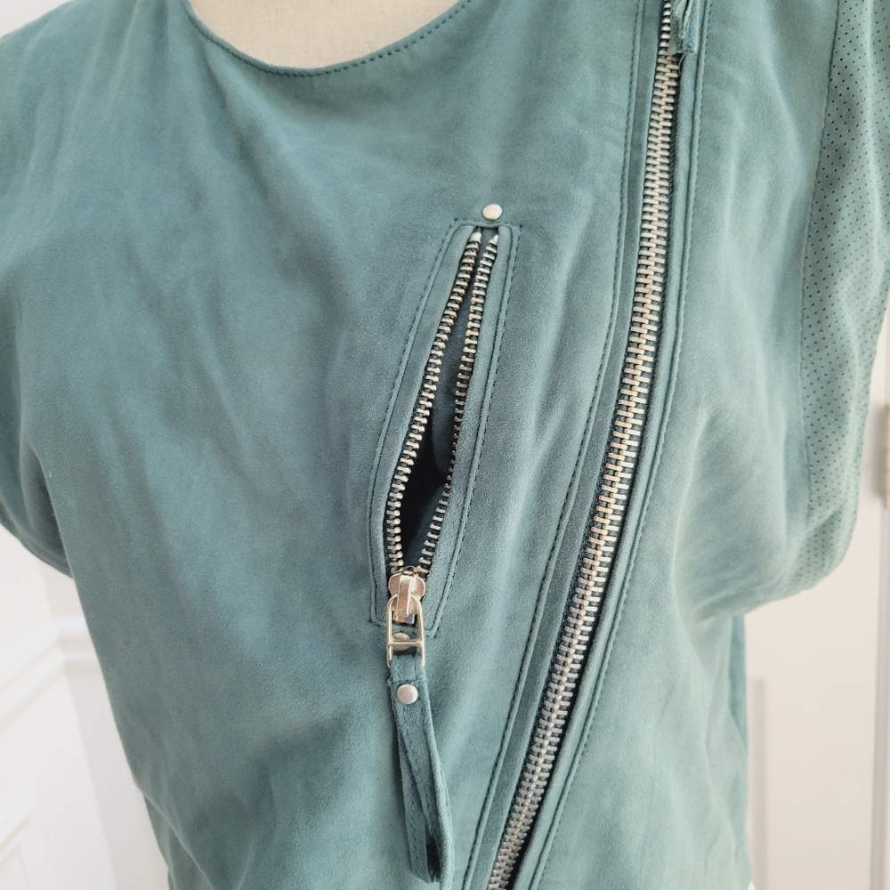 Iro‎ Suede Moto Asymmetrical Zip Front Vest - Picture 10 of 14